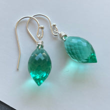 Load image into Gallery viewer, Caribbean Green Dewdrop Earrings