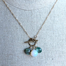 Load image into Gallery viewer, Opalite Trio Toggle Necklace, OOAK