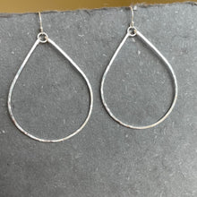 Load image into Gallery viewer, Kristiana Sterling Silver Hammered Hoop