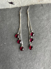 Load image into Gallery viewer, Dripping with Garnets Earrings