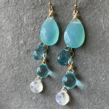 Load image into Gallery viewer, Peruvian Blue Cascade Earrings