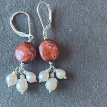 Load image into Gallery viewer, Baroque Pearl Dangle Earrings