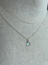 Load image into Gallery viewer, Flashy Fire Opal Moonstone Trillion Necklace