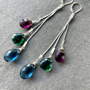 Dripping with Jewel Tones Earrings