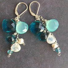 Load image into Gallery viewer, Island Breeze Cascade Earrings, Metal Choices