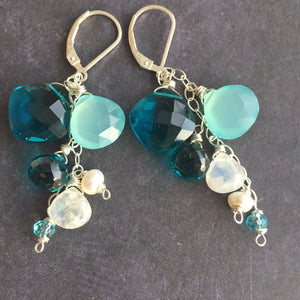 Island Breeze Cascade Earrings, Metal Choices