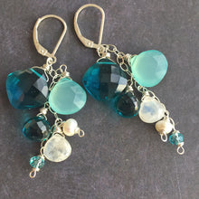 Load image into Gallery viewer, Island Breeze Cascade Earrings, Metal Choices