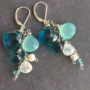 Island Breeze Cascade Earrings, Metal Choices