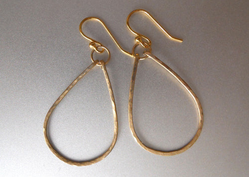 Kristiana Hammered Hoop Earrings in 14K Gold Filled, OR 14k Rose Gold Filled, Size: Small