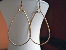 Load image into Gallery viewer, Kristiana Hammered Hoop Earrings in 14K Gold Filled, Size: Medium, earwire options