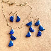 Load image into Gallery viewer, Lapis Lazuli Half Moon Necklace