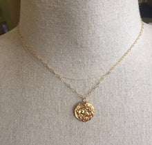 Load image into Gallery viewer, Leo Season Ancient Lion Coin Replica Gold Vermeil Necklace