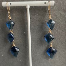 Load image into Gallery viewer, London Blue Kite Dangles