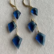 Load image into Gallery viewer, London Blue Kite Dangles