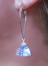 Load image into Gallery viewer, Moon and Wave - Kyanite Teardrop Earring