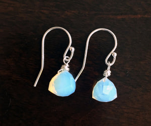 Opalite Trillion Teeny Earrings