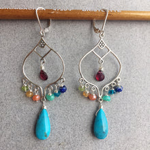 Load image into Gallery viewer, Palette Chandelier Earrings, leverback optional