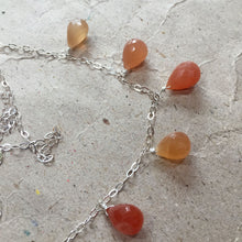 Load image into Gallery viewer, Peach Range Moonstone Necklace, OOAK