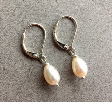 Load image into Gallery viewer, Freshwater Pearl Dangles, Metal Choices