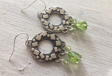 Load image into Gallery viewer, Peridot Circle Chandelier Earrings