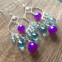 Load image into Gallery viewer, Purple Reigns Chandelier Earrings