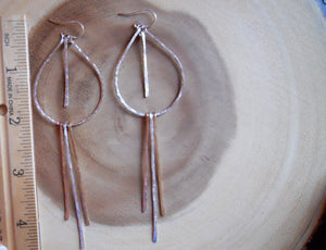 Mixed metal sexy Duster Earrings, Metal options available by request