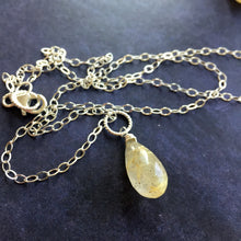 Load image into Gallery viewer, Golden Rutilated Quartz Necklace, OOAK