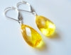 Load image into Gallery viewer, Lemon Sun Drop Pyramid Cut Earrings, Color of the Year 2021