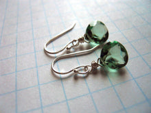 Load image into Gallery viewer, Amethyst Green Earrings - Sterling or Gold Available
