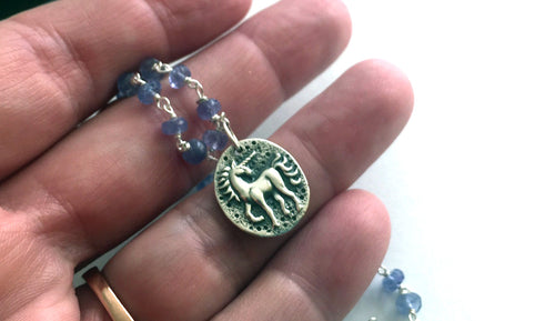 Unicorn Tanzanite Necklace